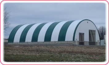 Tarp-Rite Arch-Span Double Hoop Building