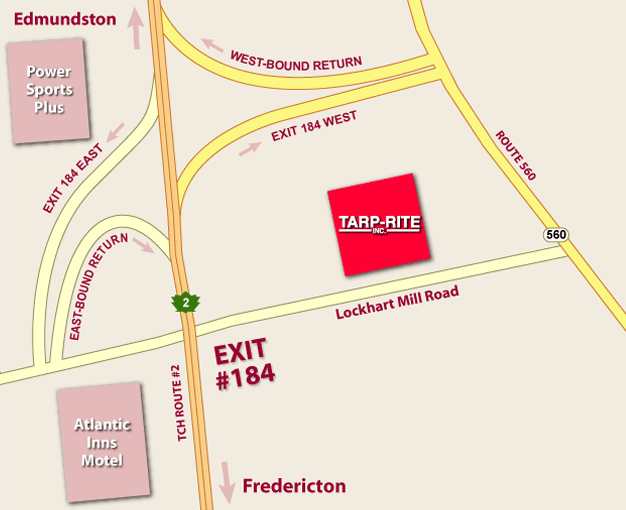 Tarp-Rite Inc. Location Map